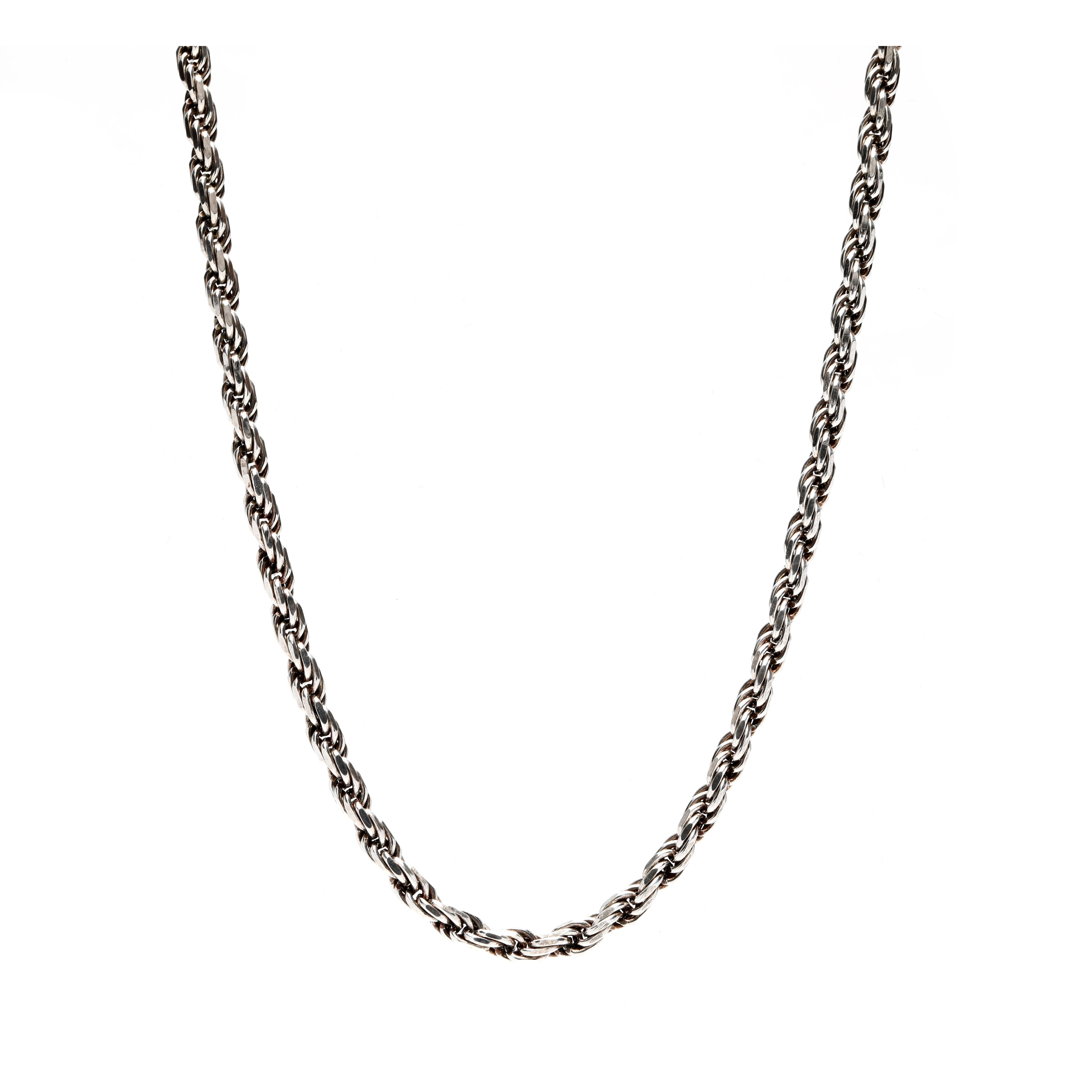 rope chain silver thick