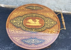 Italienische gestufte Intarsien-Tropfen-Dessert-/Barwagenwagen-Träger