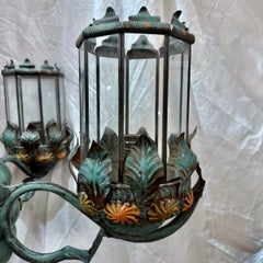 Vintage Italian Tole Chandelier