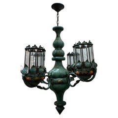 Vintage Italian Tole Chandelier