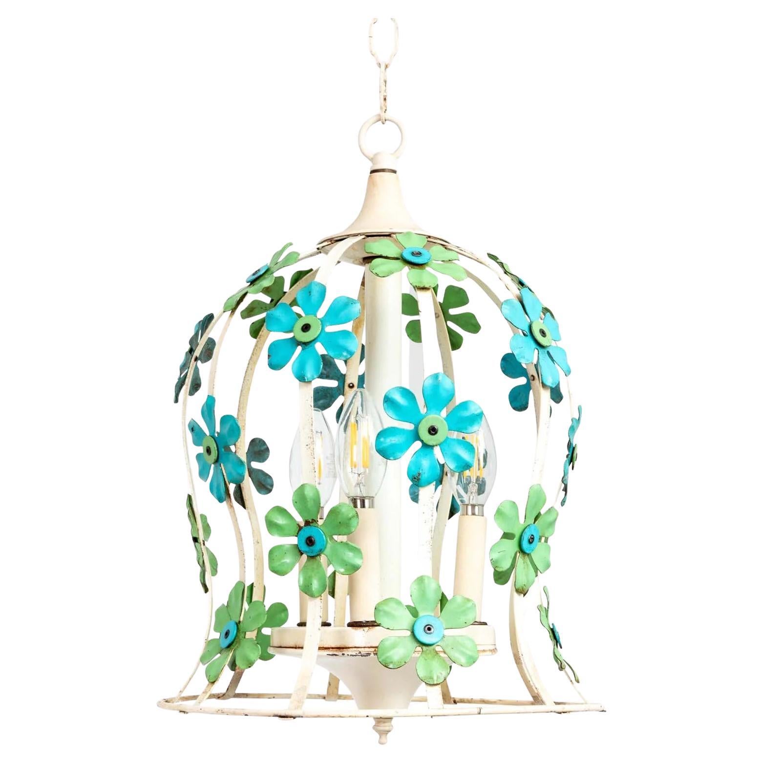 Lampadario floreale Vintage By con margherita