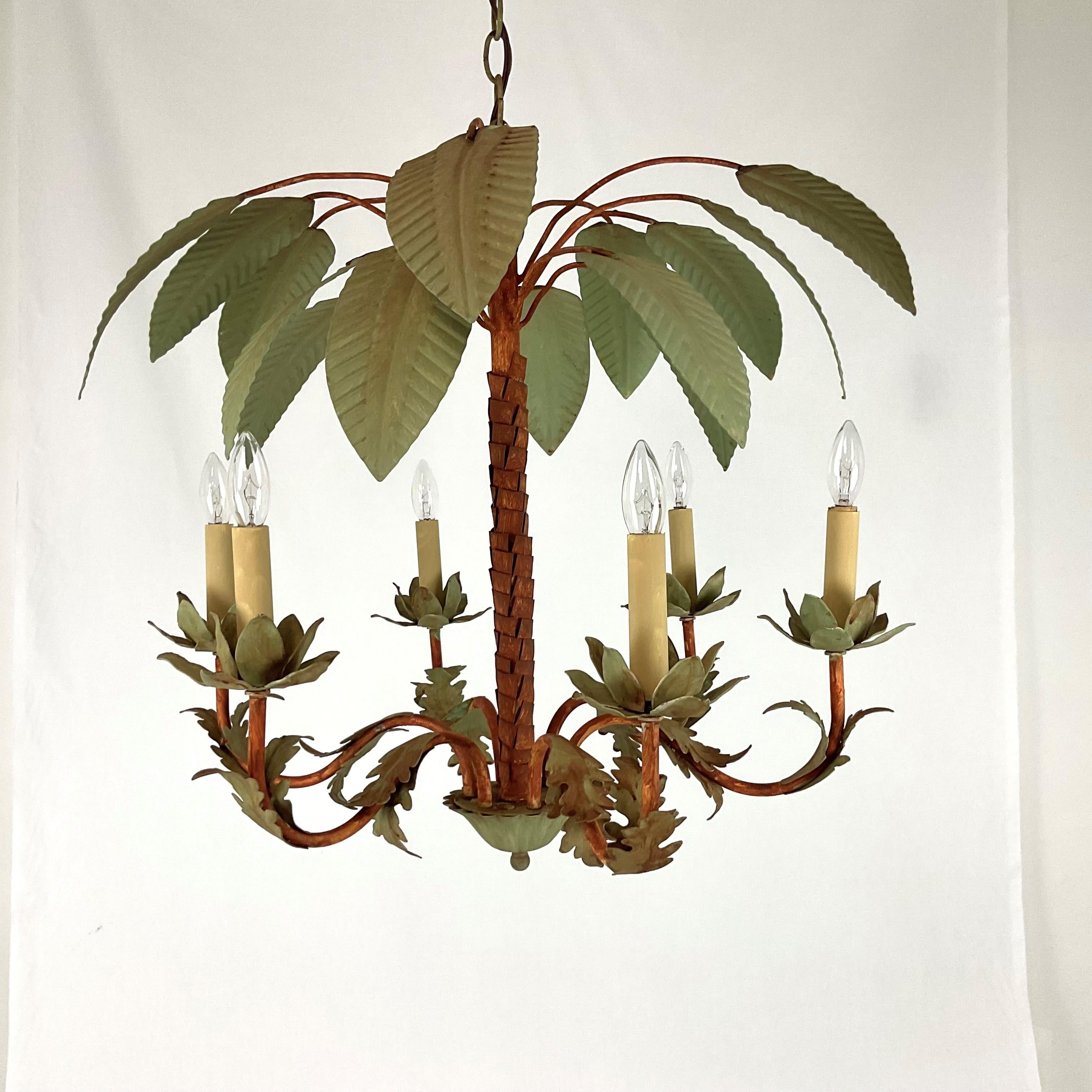 Araña italiana vintage de palma de tojo en venta 4