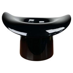 Vintage Italian Top Hat Vase en verre Murano, 1980