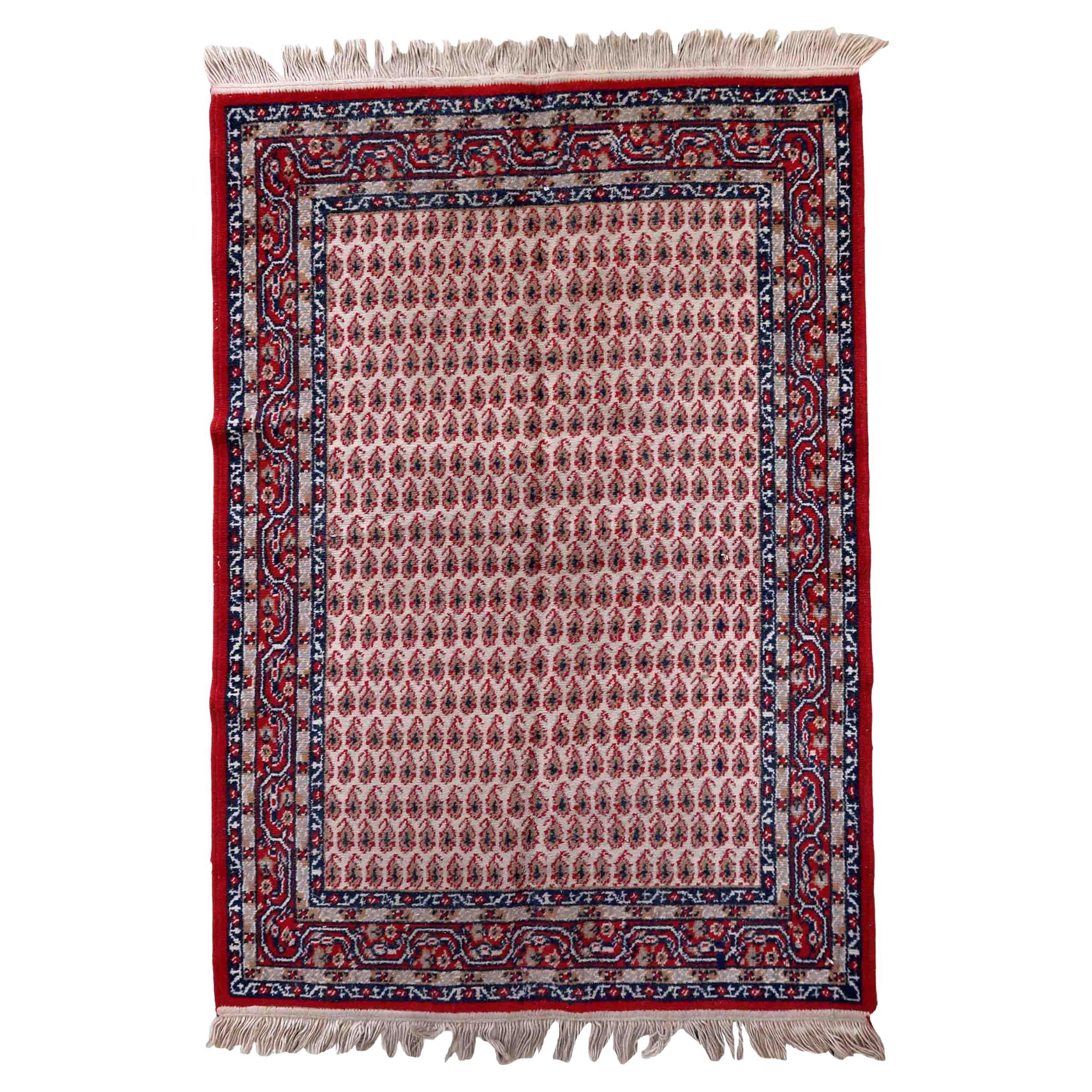 Kilim Rugs Border 1970s Vintage Bordered Kilim Rug For Sale at 1stDibs