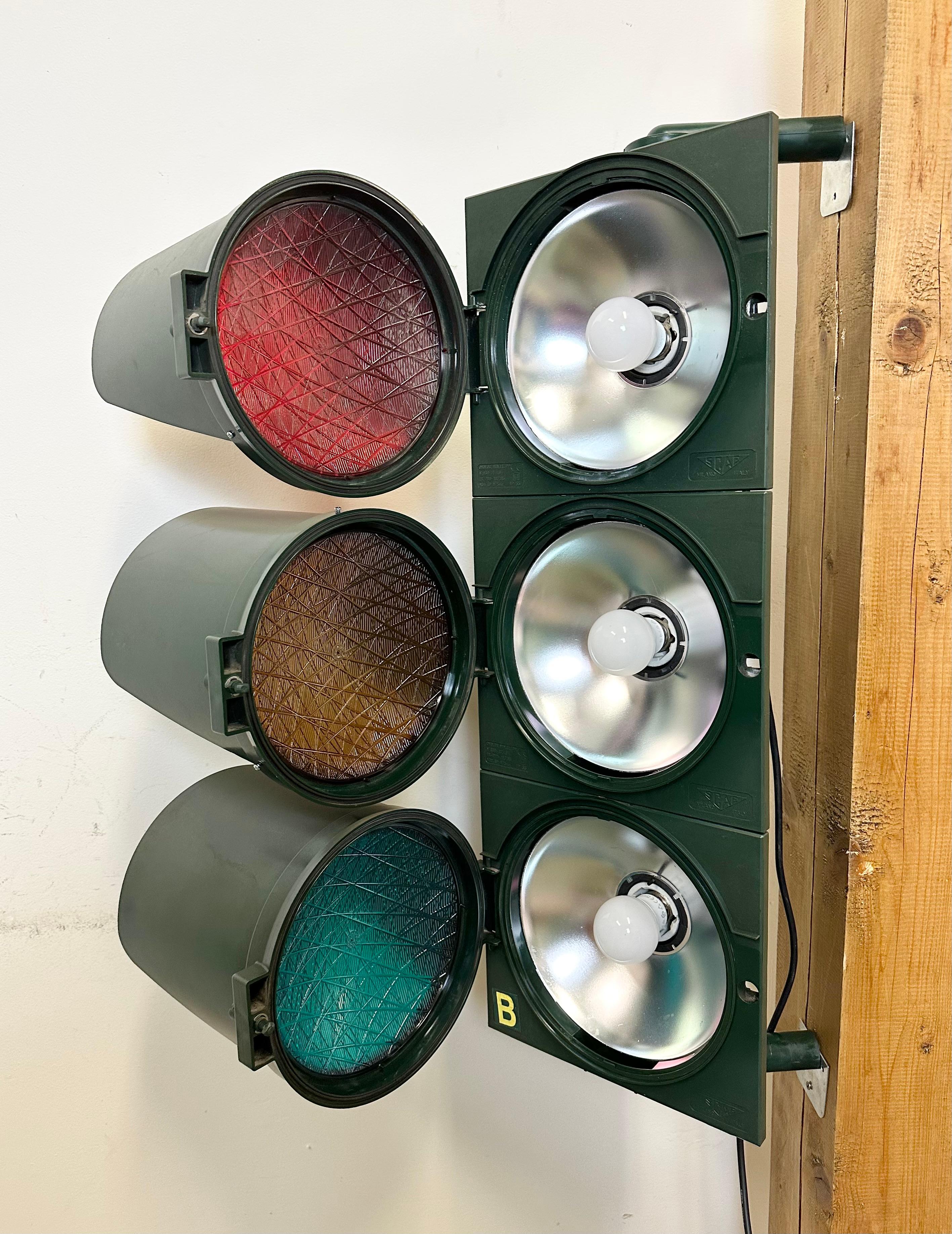 Vintage Italian Traffic Light, 1980s 4