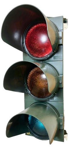 Vintage Italian Traffic Light, 1980s