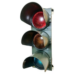 Vintage Italian Traffic Light, 1980s