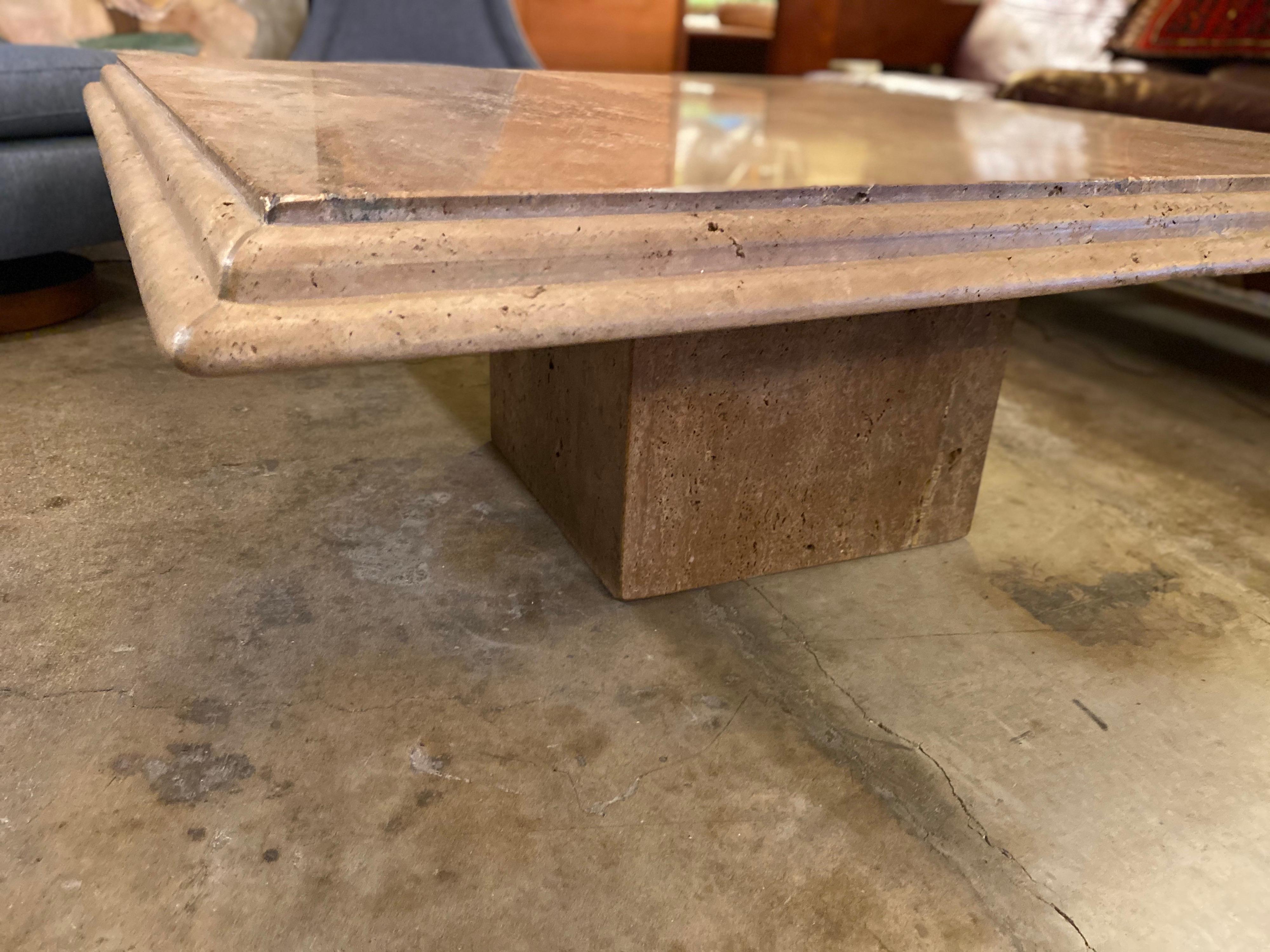travertine coffee table diy
