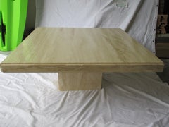 Vintage Italian Travertine Coffee Table