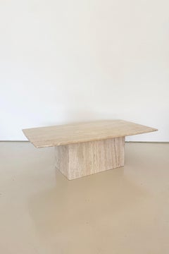 Vintage Italian Travertine Coffee Table