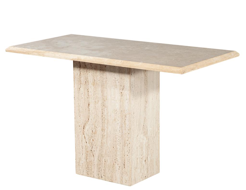 Vintage Italian Travertine Console Table 1970’s For Sale 5