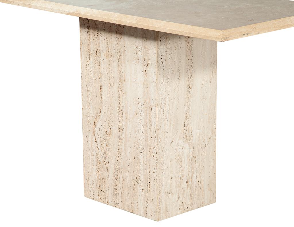 Vintage Italian Travertine Console Table 1970’s For Sale 4