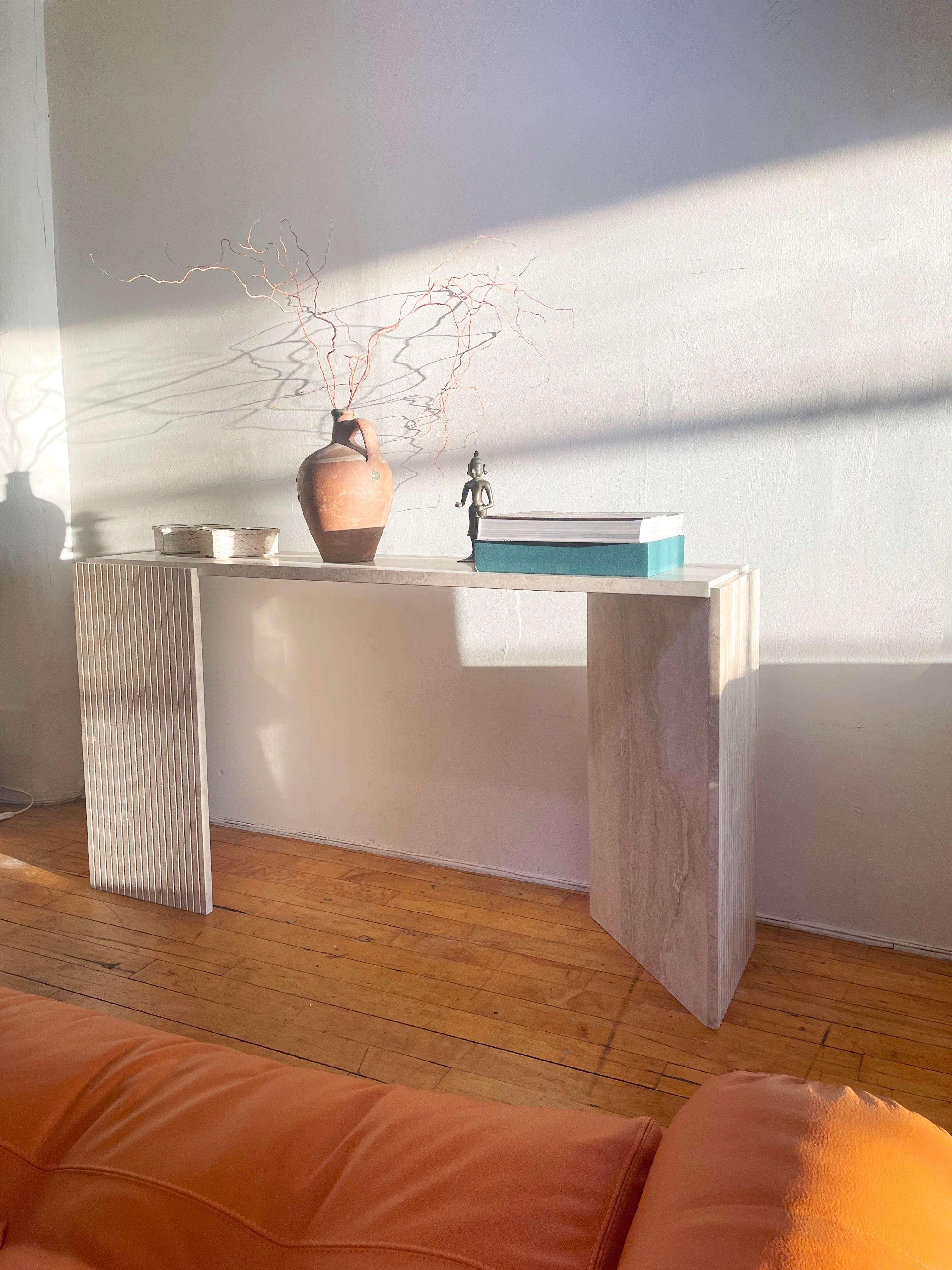 triangle console table