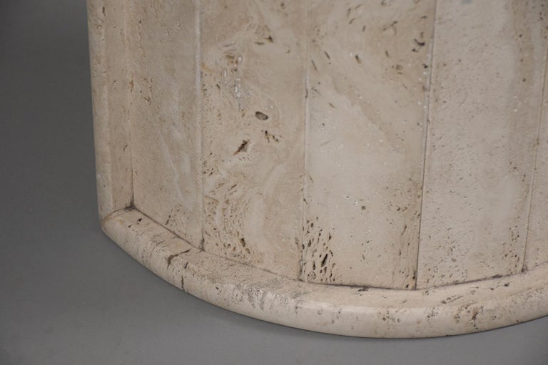 Italian Travertine Dining Room Table For Sale 5