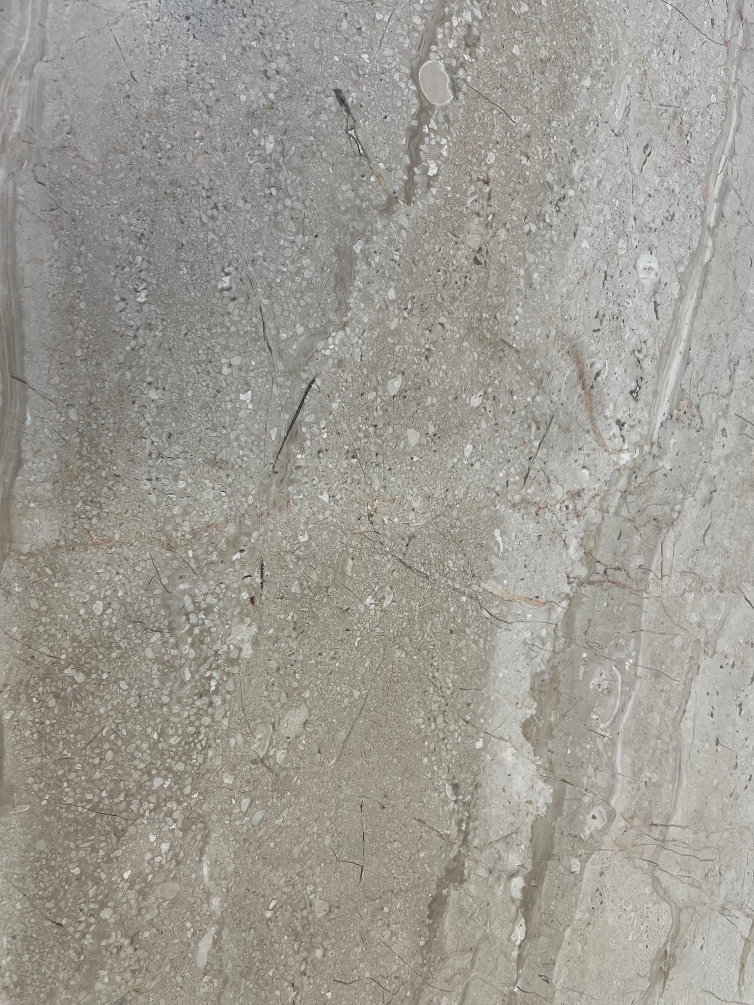 Vintage Italian Travertine Dining Table 1