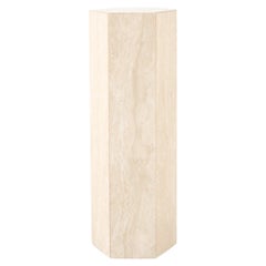 Vintage Italian Travertine Pedestal