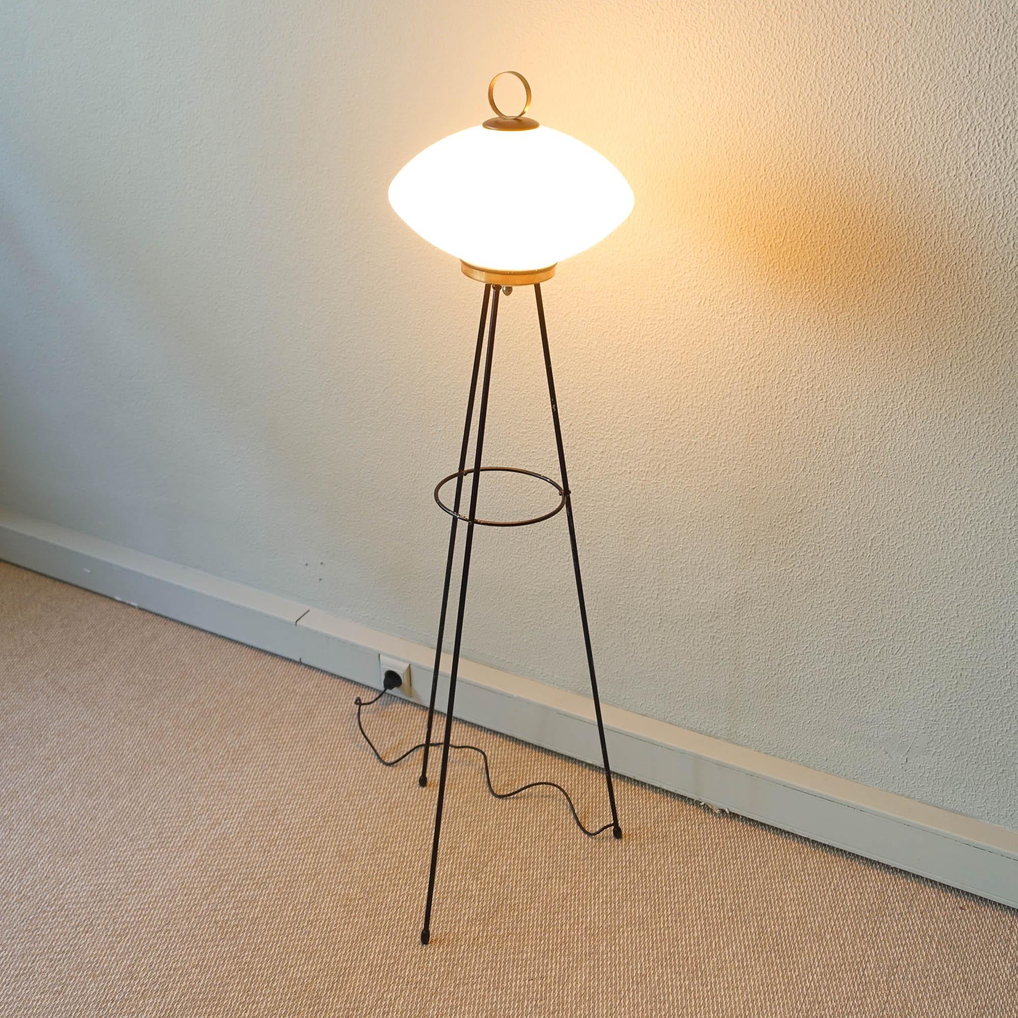 Vintage Italian Tripod Floor Lamp, 1950s 12