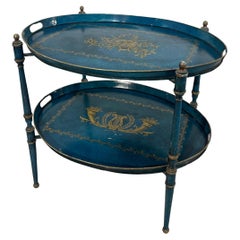 Italienischer Trolley mit zwei herausnehmbaren Tabletts, 1950er Jahre
