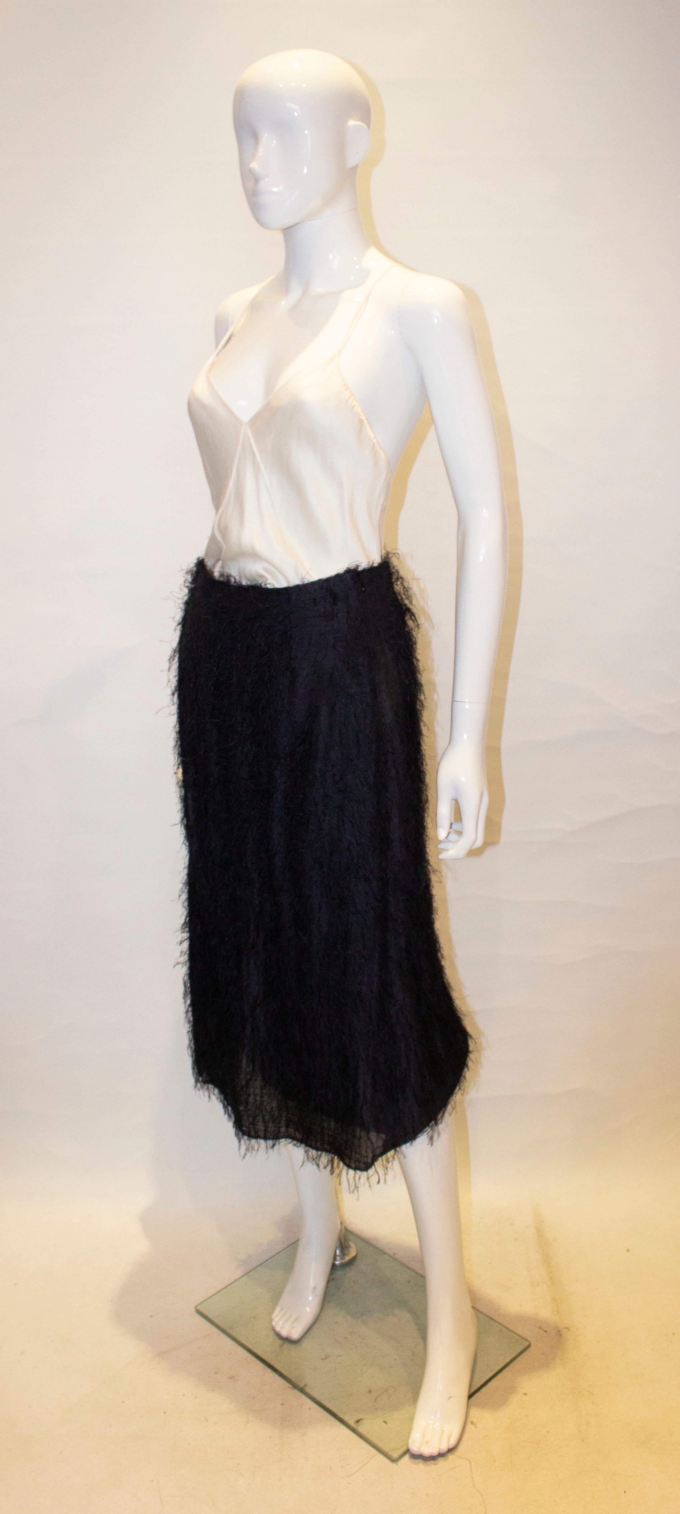 fur lined skirt