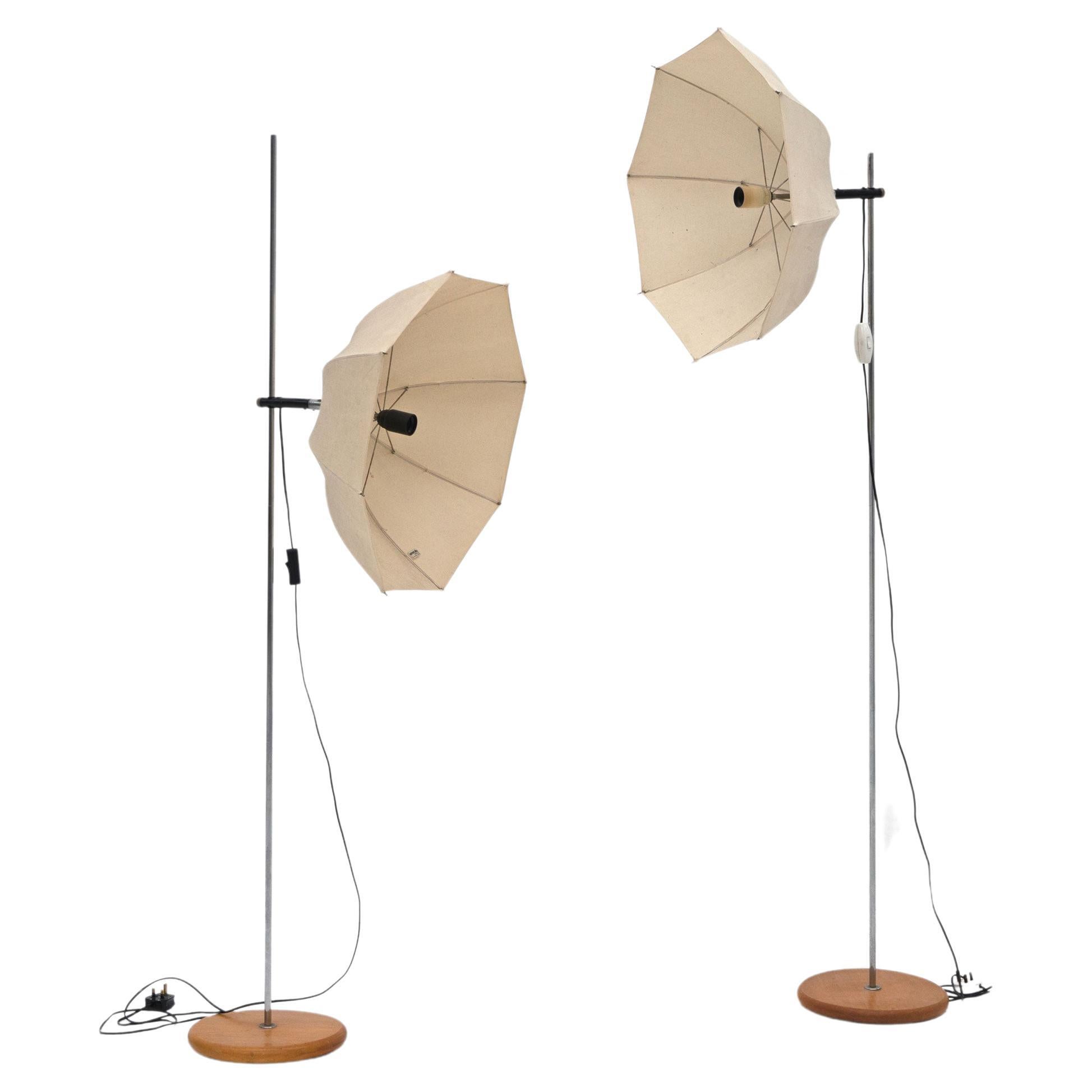 Vintage Italian Umbrella Floor Lamp For Sale