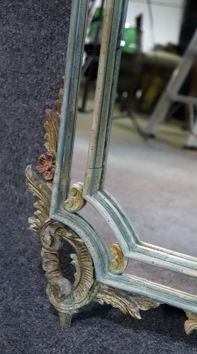 Vintage Italian Venetian Floral Mirror 3