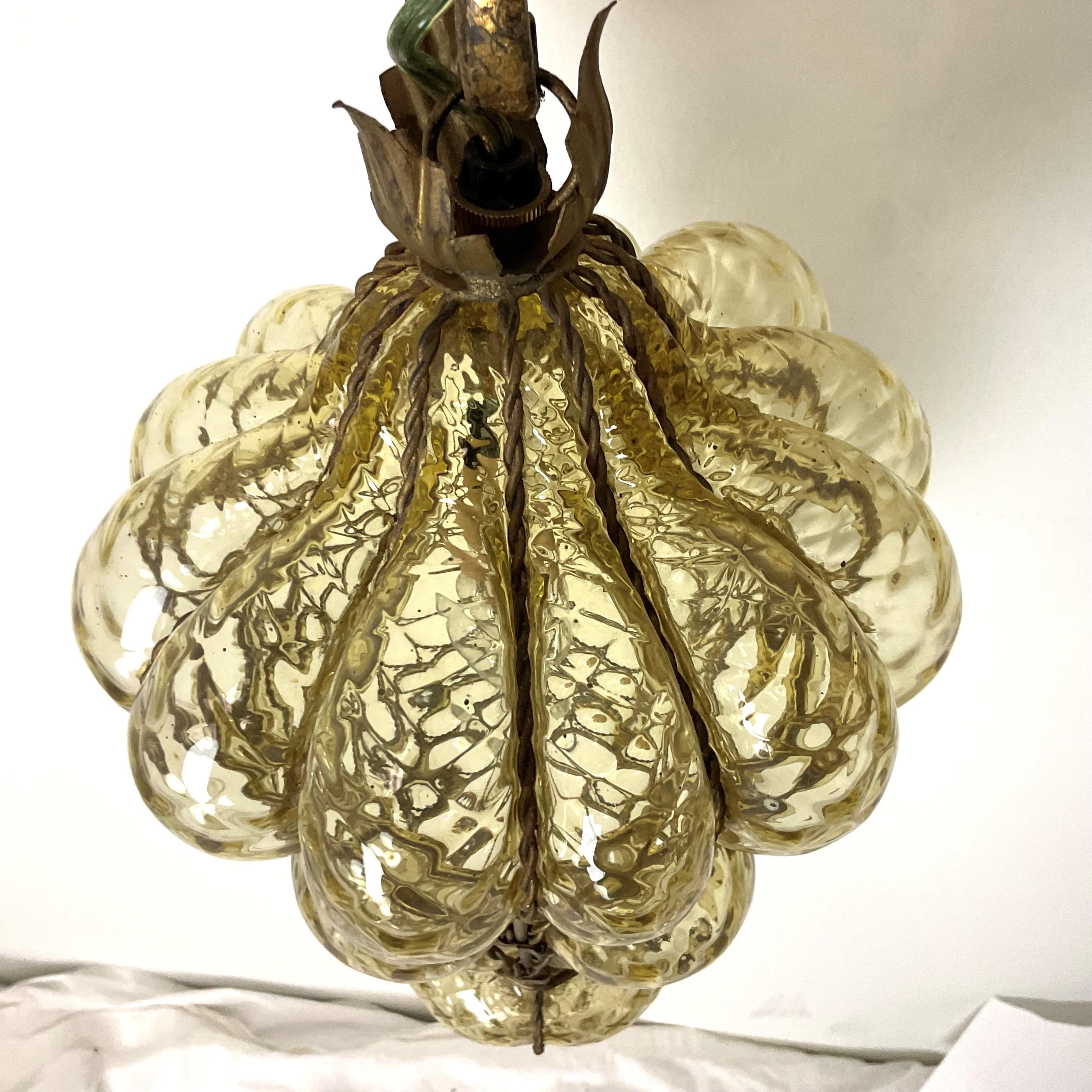 Vintage Italian Glass Käfiglaternen aus venezianischem Glas im Angebot 5