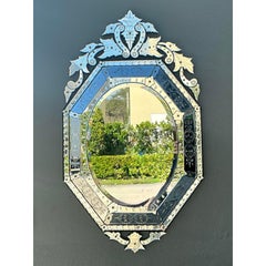 Specchio in vetro veneziano vintage Italian Glass
