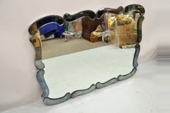 Italienischer Vintage-Wandspiegel mit venezianischem Hollywood-Regency-Schnörkelrahmen