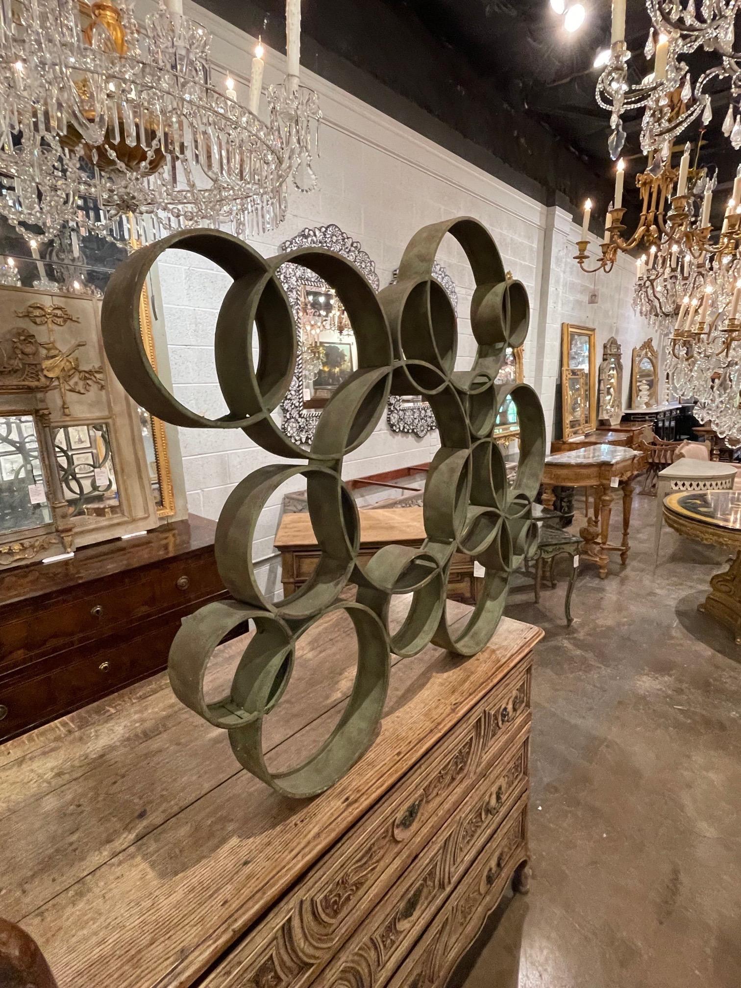 Italienische Verde-Skulptur aus patiniertem Metall, Vintage im Zustand „Gut“ im Angebot in Dallas, TX
