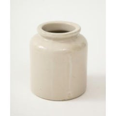 French Glazed Ceramic Mustard Jar