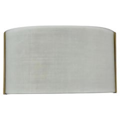 Retro Italian Wall Light In Opaque Glass And Gold Mount, Series Available