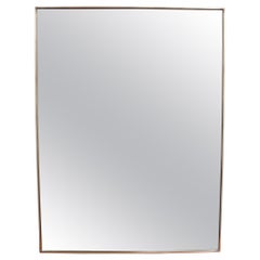 Vintage Italian Wall Mirror with Brass Frame 
circa 1950s
