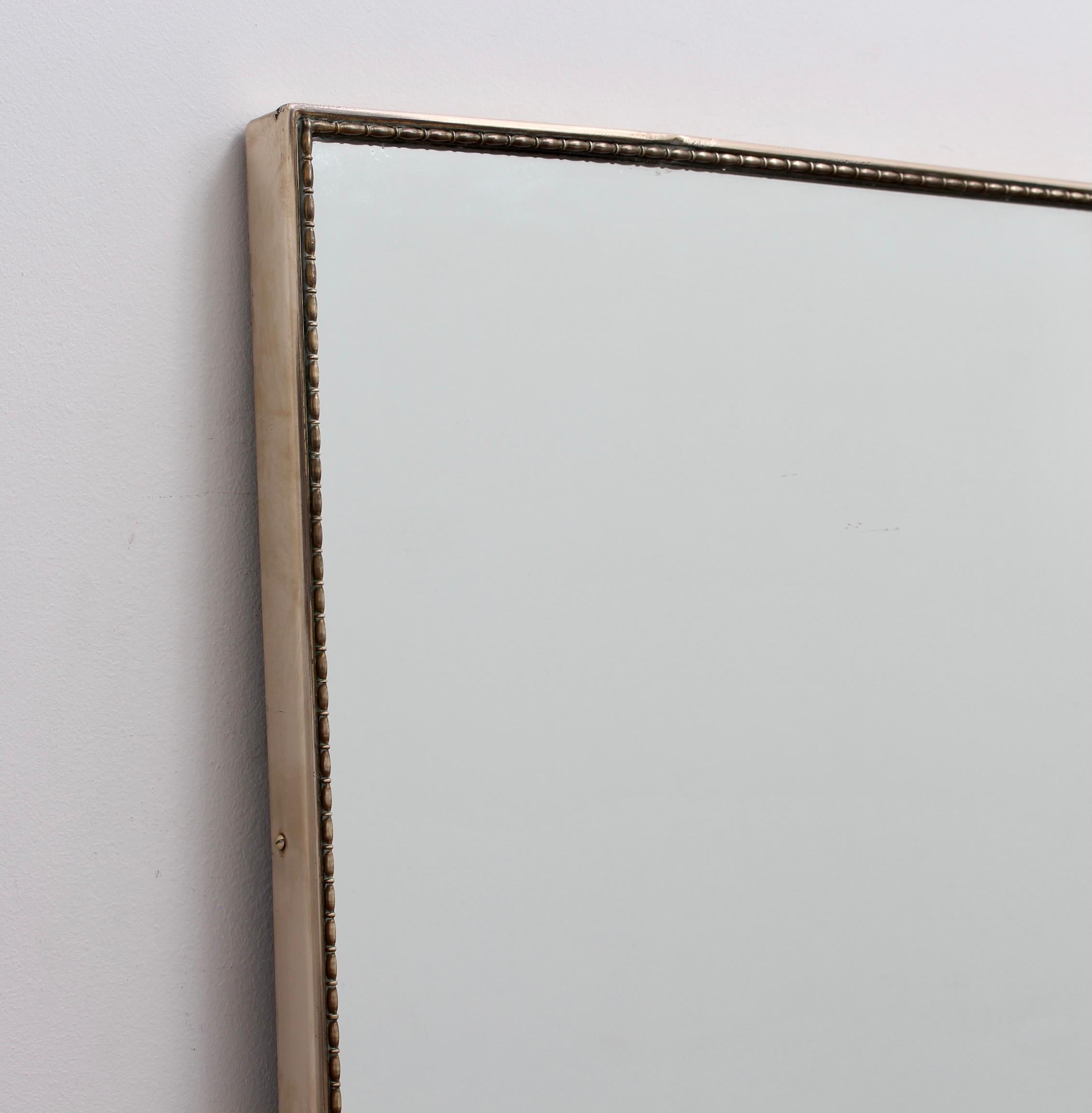 Vintage Italian Wall Mirror with Brass Frame 'circa 1950s' Large 2