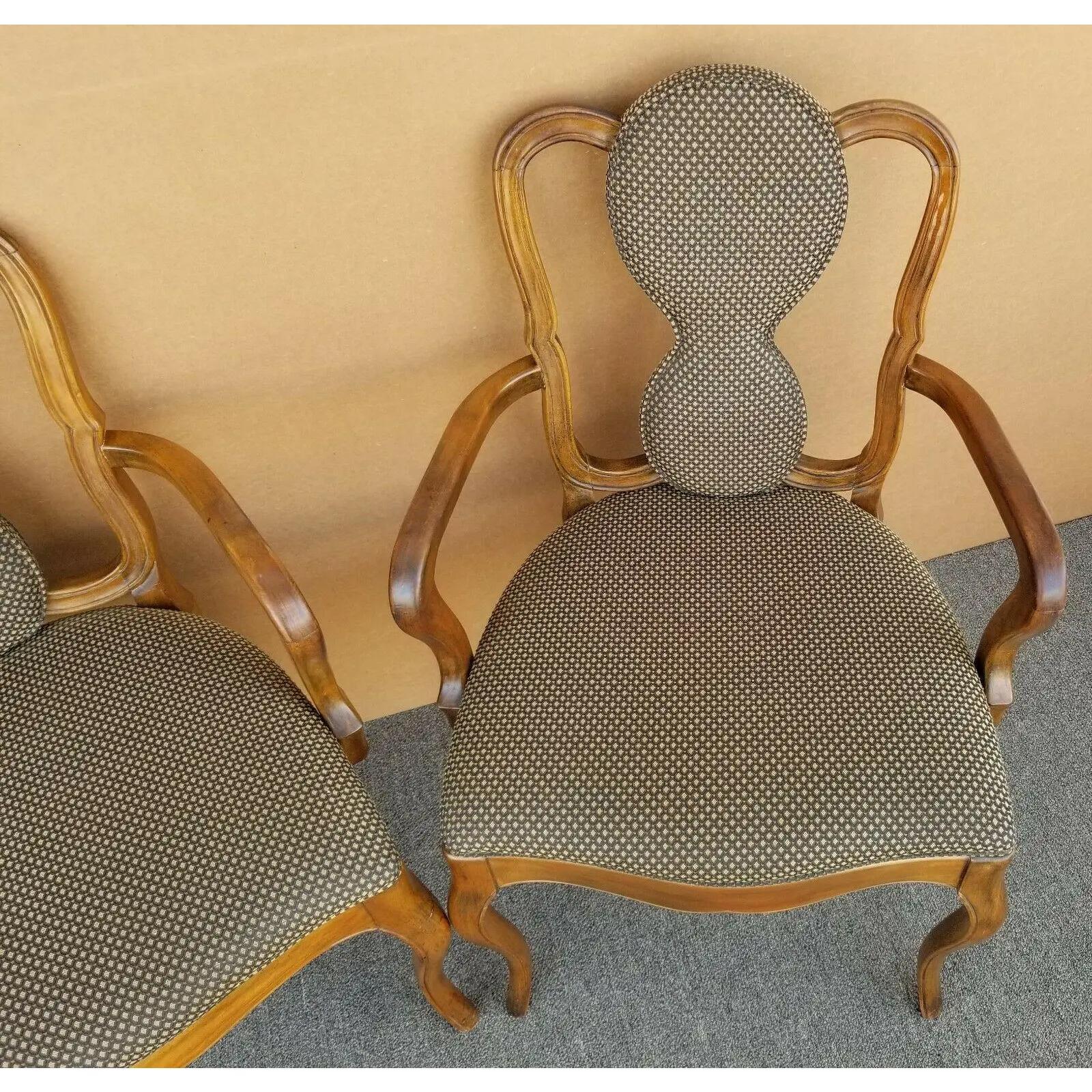 Italienische Akzent-Esssessel aus Nussbaumholz - 2er-Set (Walnuss) im Angebot