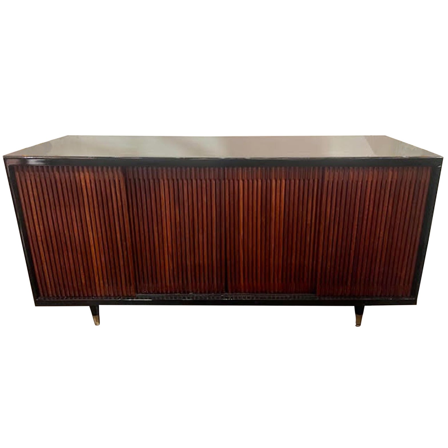 Vintage Italian Walnut and Ebony Sideboard