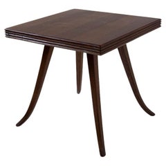 Vintage Italian Walnut Game Table with Grissinatura
