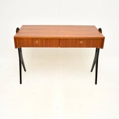 Vintage Italian Walnut Writing Desk