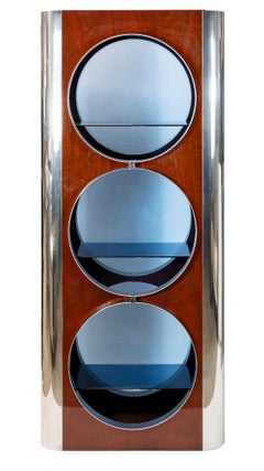 Vintage Italian Willy Rizzo Showcase/ Vitrine, 1980's