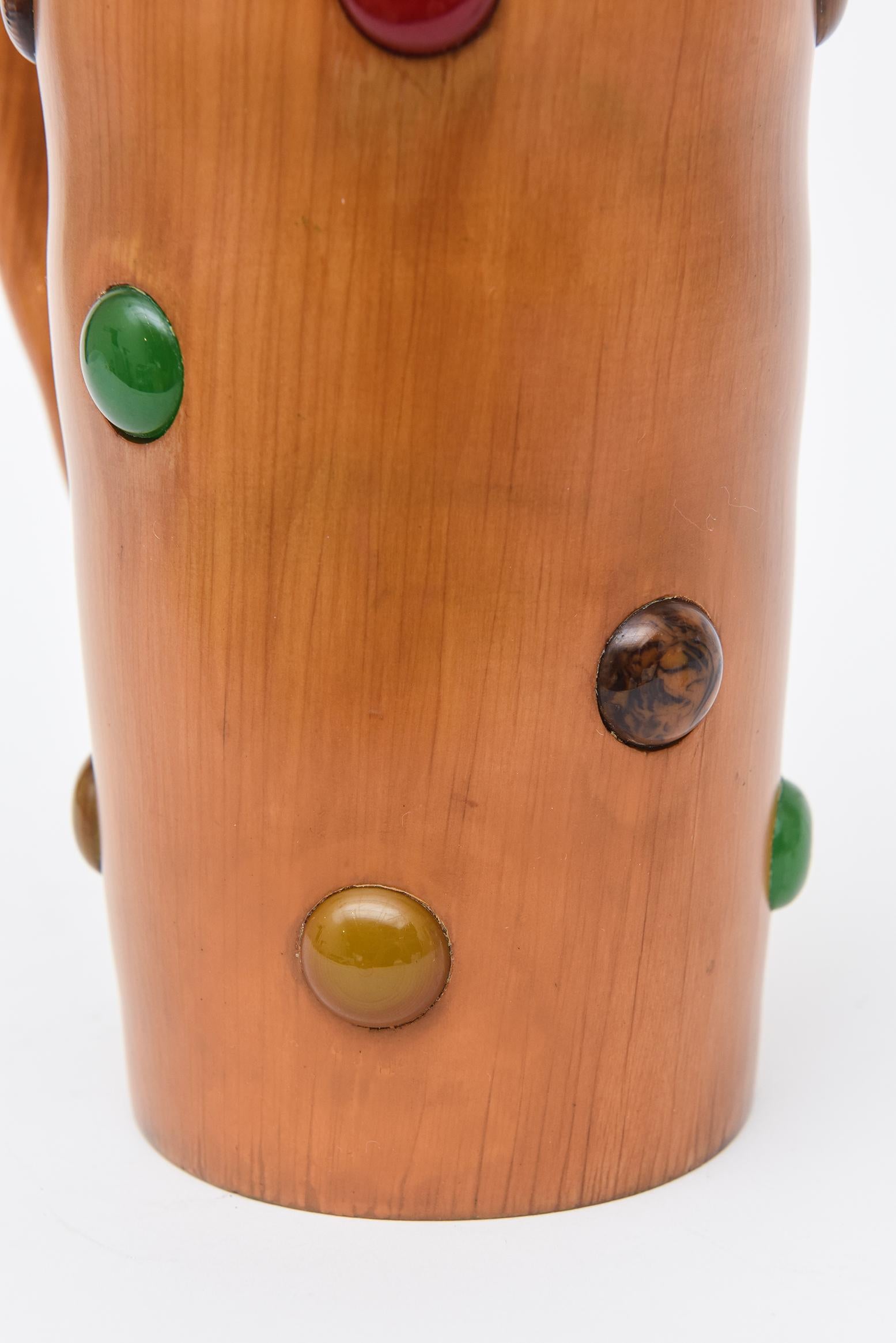 wooden olive oil dispenser