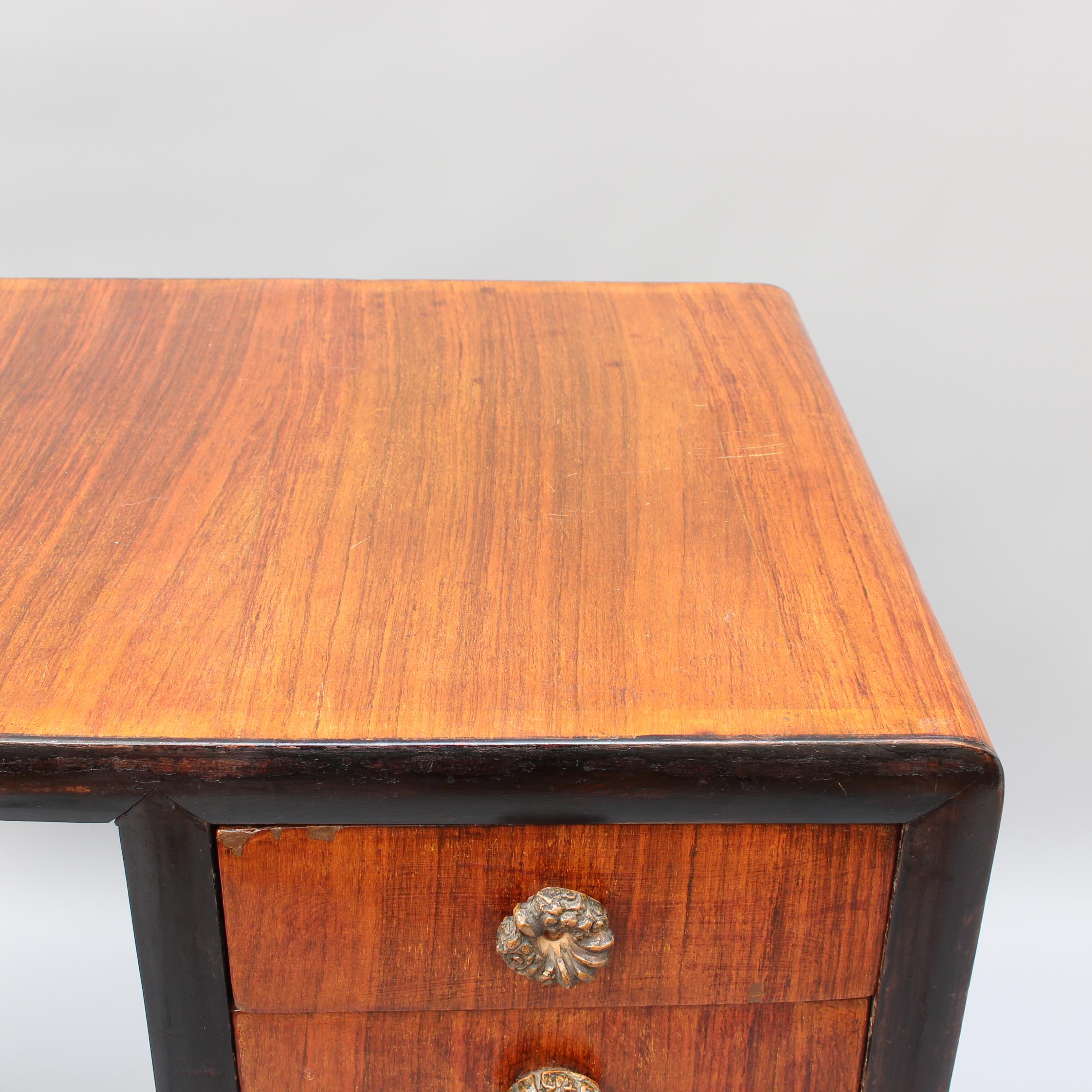 Vintage Italian Wooden Desk, circa 1970s 14