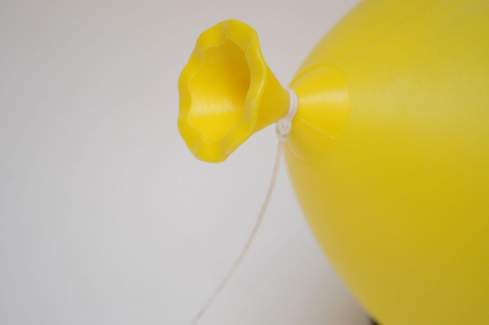 Vintage Italian Yellow Balloon Table Lamp / Sconce by Yves Christin for Bilumen 3
