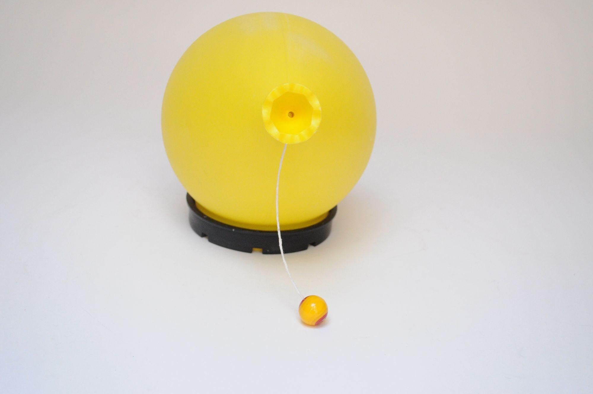 Vintage Italian Yellow Balloon Table Lamp / Sconce by Yves Christin for Bilumen In Good Condition In Brooklyn, NY