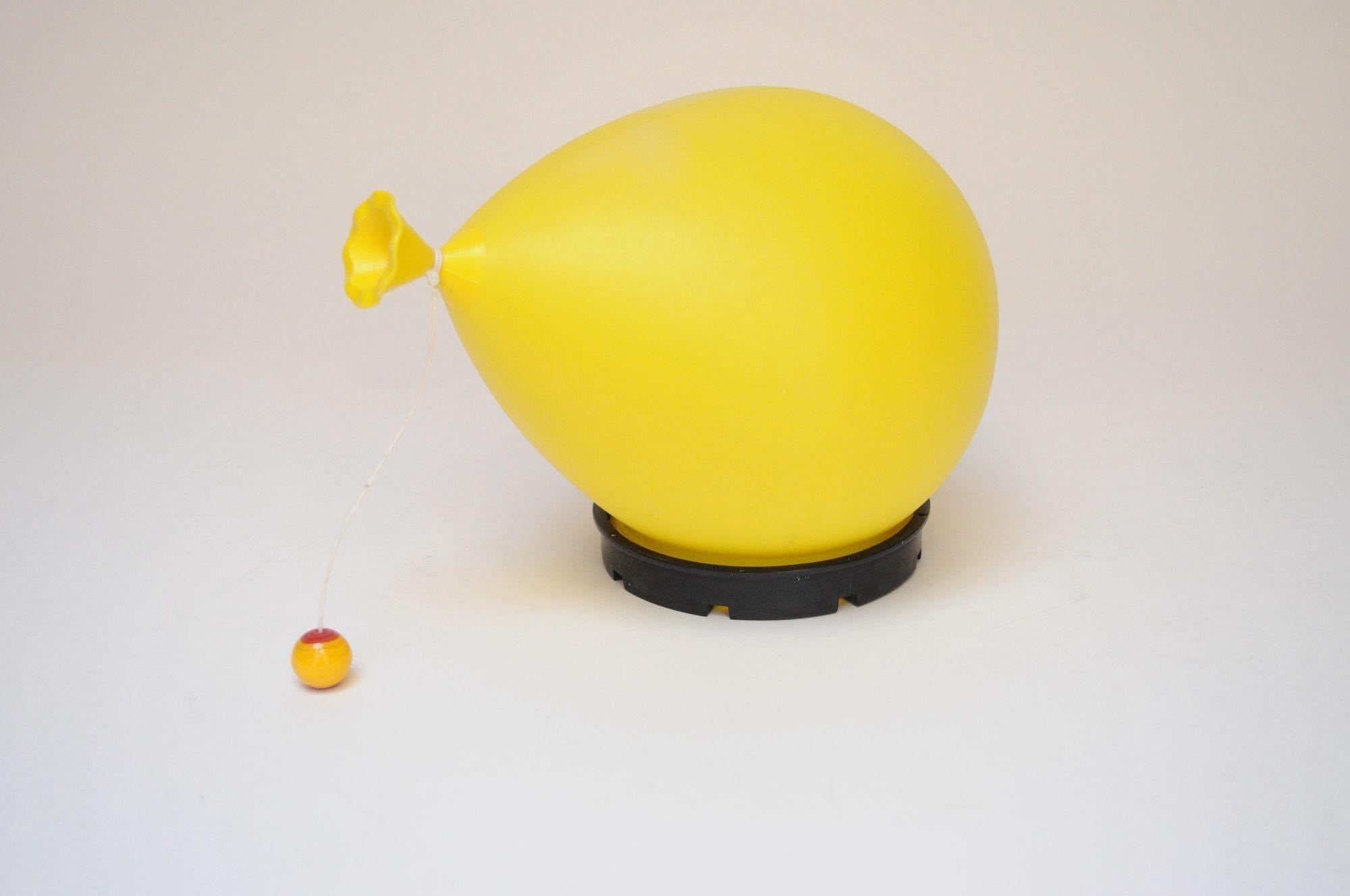 Late 20th Century Vintage Italian Yellow Balloon Table Lamp / Sconce by Yves Christin for Bilumen