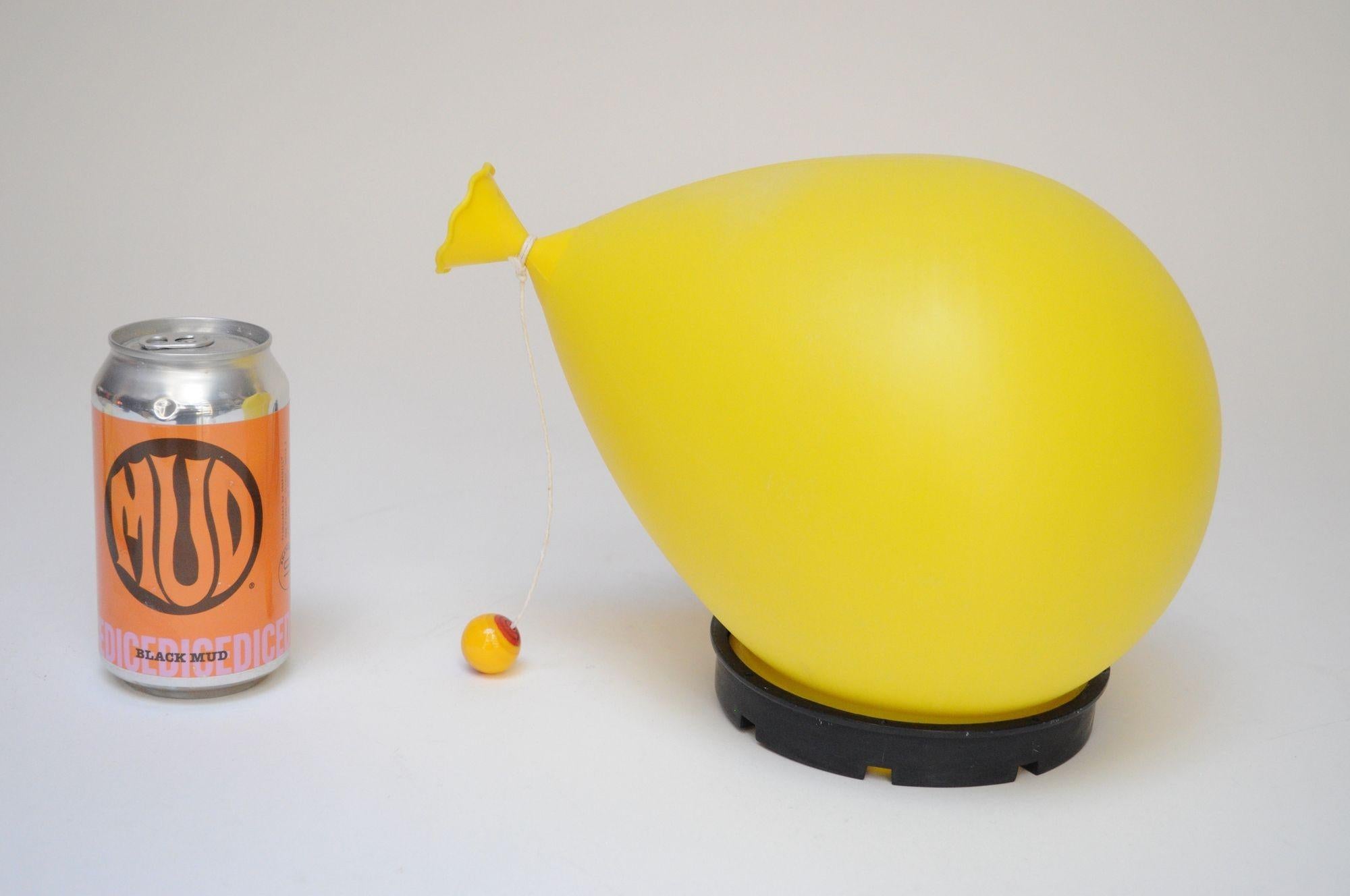 Vintage Italian Yellow Balloon Table Lamp / Sconce by Yves Christin for Bilumen 1