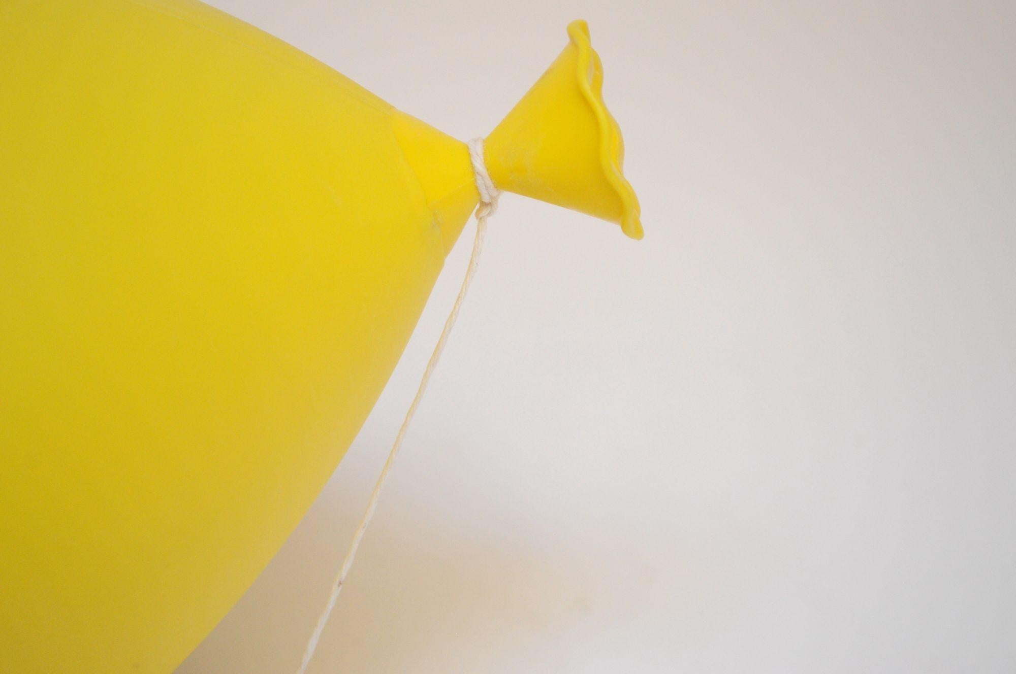 Vintage Italian Yellow Balloon Table Lamp / Sconce by Yves Christin for Bilumen 8