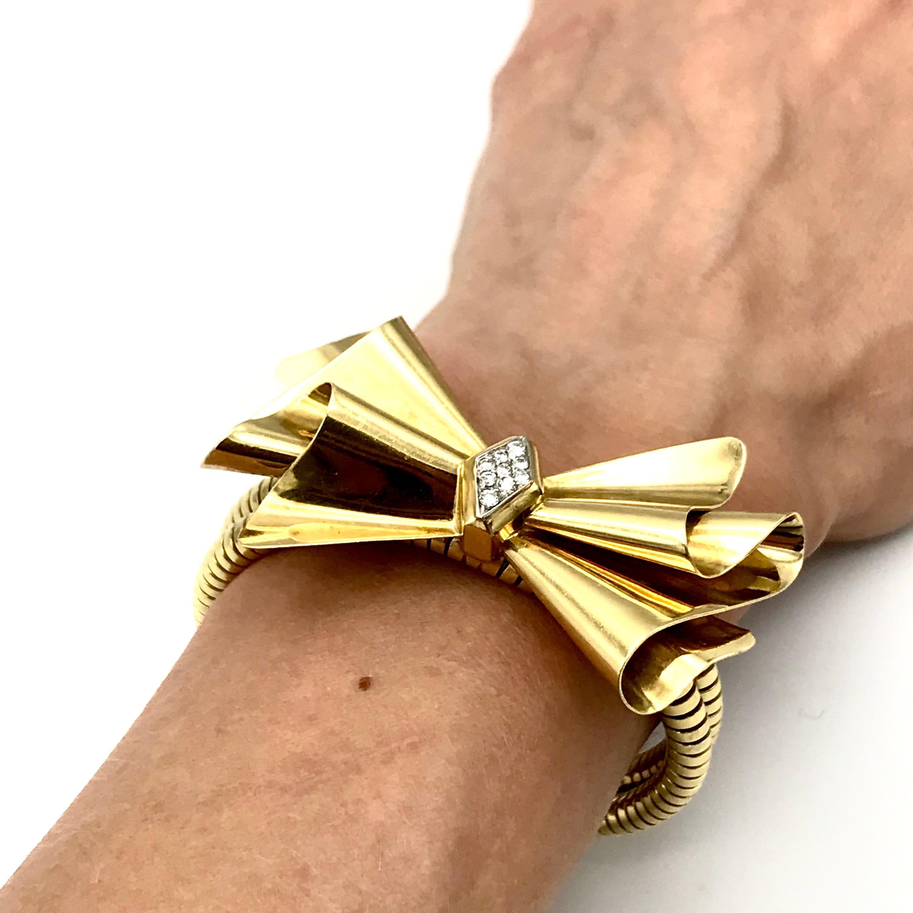 dior encrusted bow tie bracelet