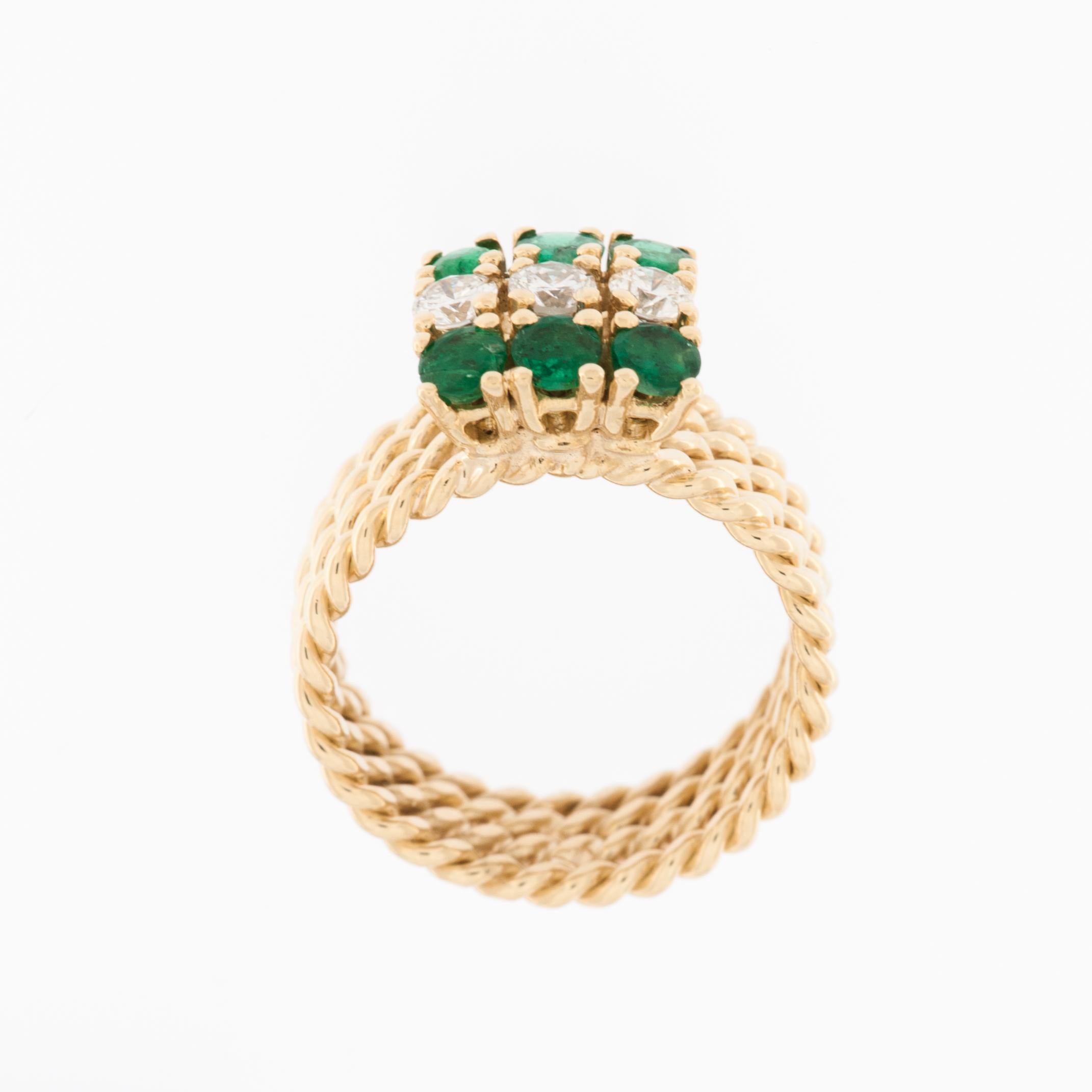 vintage italian gold rings