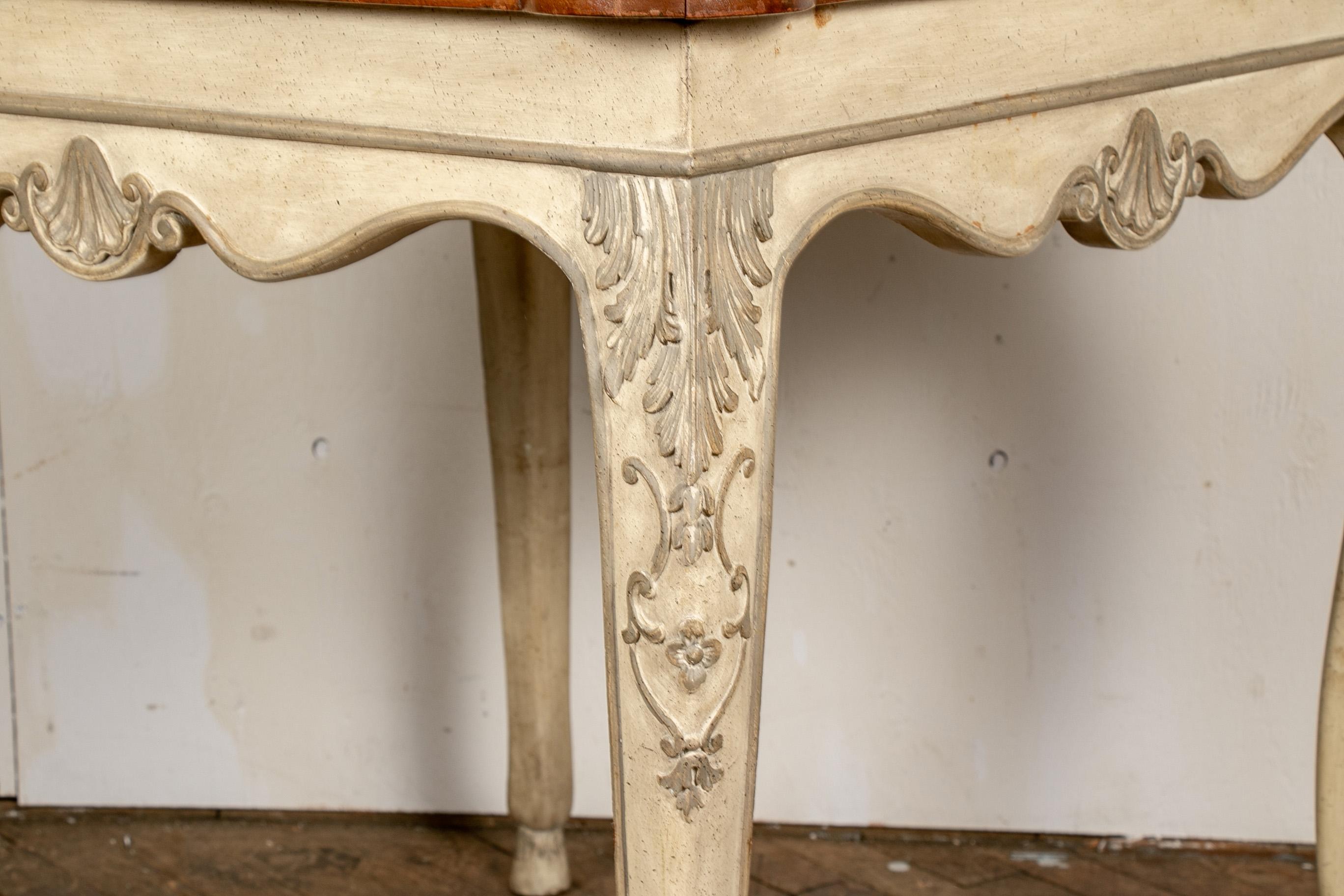 Vintage Italianate Games Table with Designer Chess Board and Cenedese Murano Gla 7