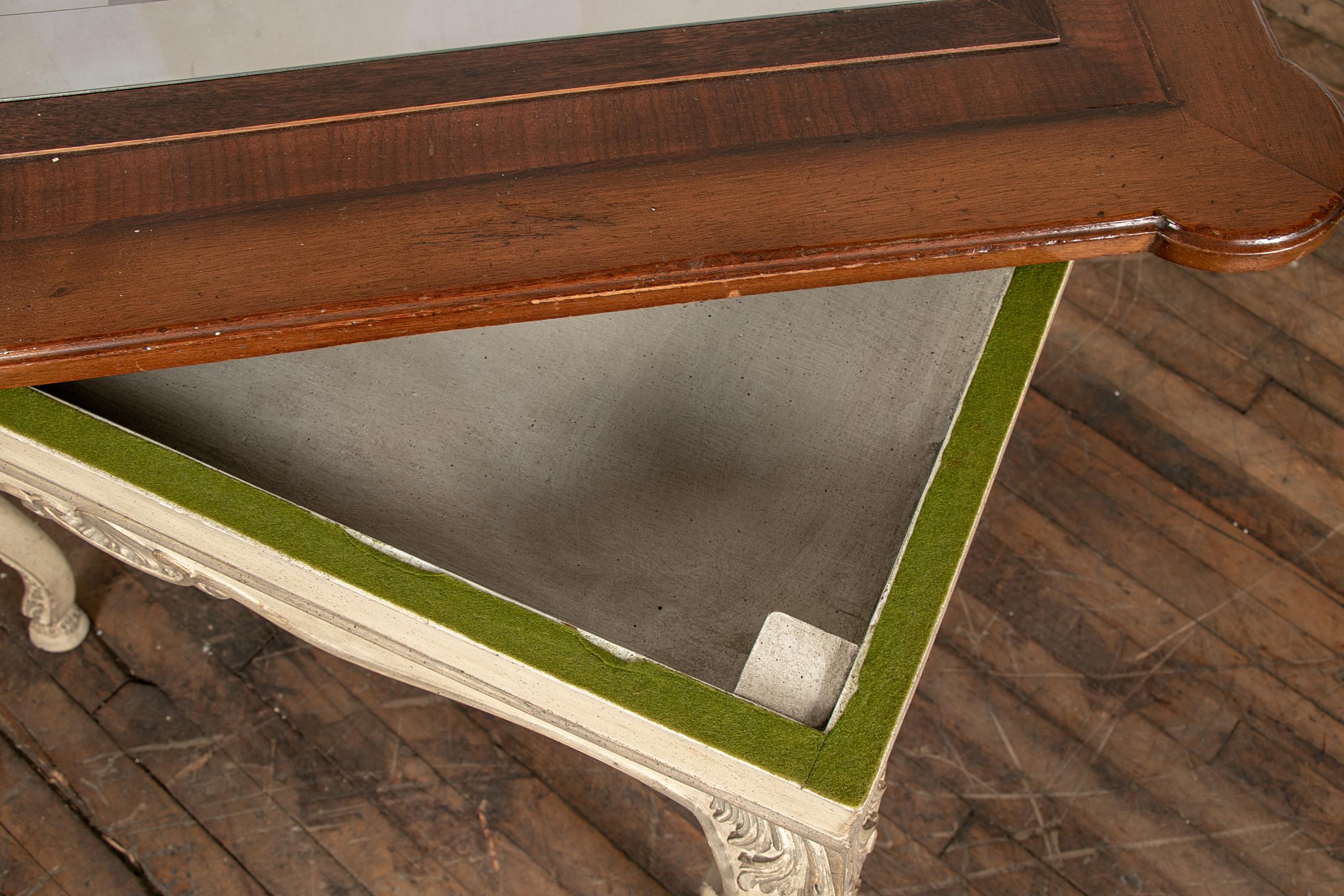 Vintage Italianate Games Table with Designer Chess Board and Cenedese Murano Gla 8