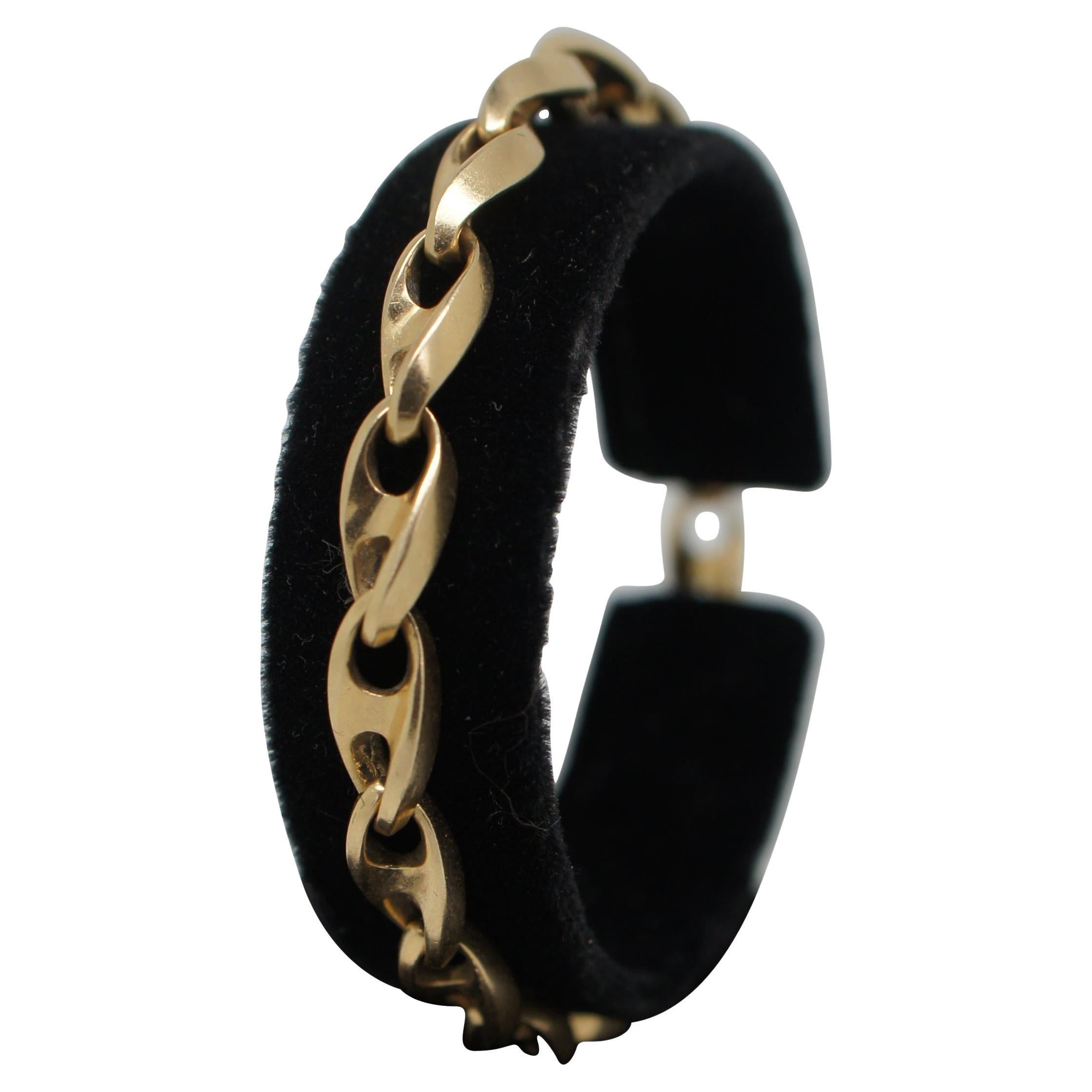 Vieille Italie 14K Or Jaune Barleycorn Chaîne Bracelet 21g